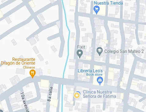 mapa de ubicación de clínica médica